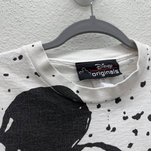 VTG Disney Originals Mickey Mouse Splatter AOP USA Made T Shirt Adult Onesize - Picture 4 of 9